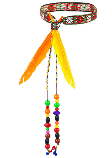 accessoire hippie, bandeau hippie, bandeau hippie perles, Bandeau Hippie, Plumes et Perles