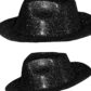 chapeaux à paillettes, chapeaux borsalino, chapeaux de fête, chapeaux paris, chapeaux pas cher, chapeaux années 30 Chapeau Borsalino Paillettes, Noir