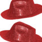 chapeaux à paillettes, chapeaux borsalino, chapeaux de fête, chapeaux paris, chapeaux pas cher, chapeaux années 30 Chapeau Borsalino Paillettes, Rouge
