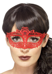 loup dentelle, masque en dentelle, Loup Dentelle, Rouge