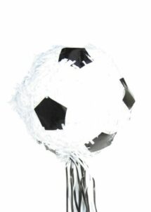 PINATA BALLON DE FOOT A TIRER, pinata ballon de foot, anniversaire thème foot, Pinata Ballon de Foot à Tirer – avec Ficelles