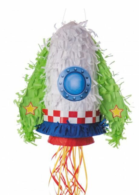 PINATA FUSEE ANNIVERSAIRE, pinata anniversaire, Pinata Fusée Multicolore – Anniversaire Thème Espace