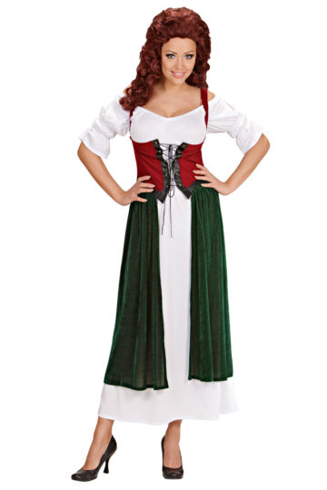 déguisement médiéval femme, costume médiéval femme, déguisement moyen âge pour femme, robe médiévale déguisement, déguisement d'aubergiste femme, costume aubergiste femme, costume moyen age femme Déguisement Médiéval, Aubergiste