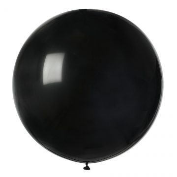 ballon hélium, ballon de baudruche, ballon en latex, ballon rond, ballon géant Ballon en Latex, Rond, 80 cm, Noir