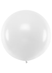 ballon géant, ballon hélium, ballon rond, ballon de baudruche, ballon blanc, Ballons Blancs, 1 m, en Latex