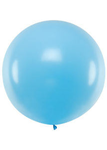 ballon géant, ballon bleu ciel, ballon hélium