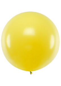 ballon géant jaune, ballon rond jaune, ballon baudruche, ballon de 1 mètre