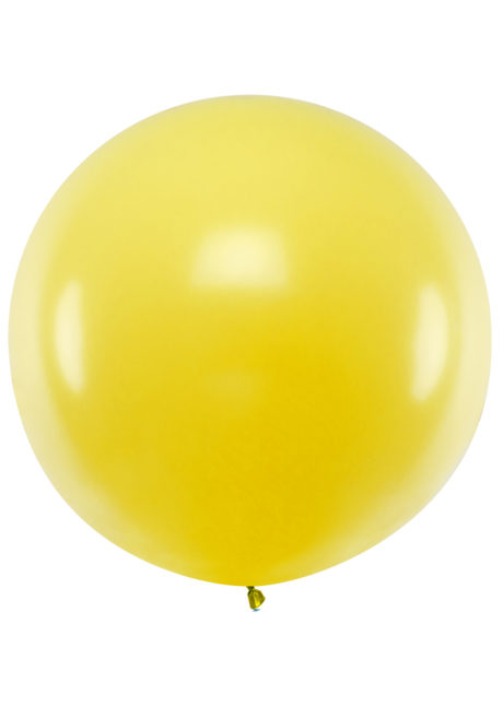 ballon géant jaune, ballon rond jaune, ballon baudruche, ballon de 1 mètre, Ballons Jaunes, 1 m, en Latex