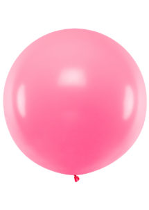 ballon géant rose, ballon rond, ballon hélium, ballon baudruche