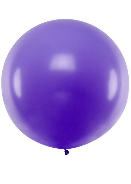 Ballon Coeur Chrome Violet