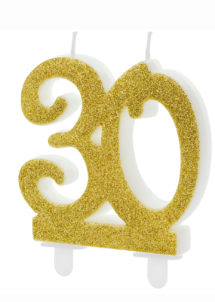 bougie 30 ans, bougies chiffres, bougies d'anniversaire