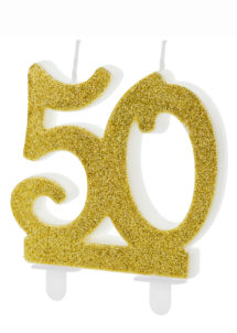 bougie 50 ans, bougies chiffres, bougies d'anniversaire