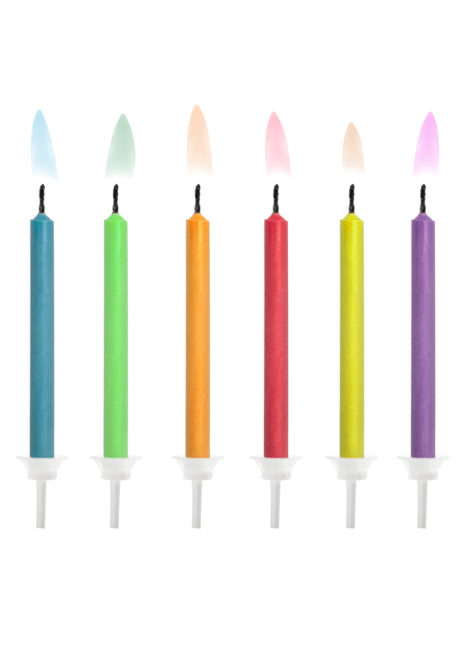 bougies pour anniversaires, bougies originales anniversaires, bougies flammes de couleur, bougies flammes colorées, bougies pour gâteau d'anniversaire paris, 6 Bougies d’Anniversaire, Flammes de Couleur