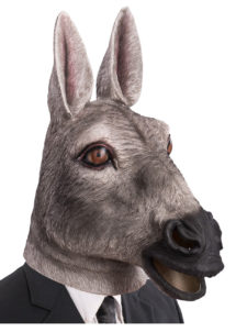 masque animaux, masque animal latex, masque d'âne, se déguiser en âne, masque animal latex, oreilles d'âne