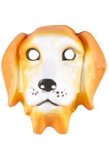 masque de chien, masques animaux, masque animal pour enfant, Masque de Chien Marron Beige