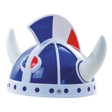 casque de gaulois, casque supporter france, casque gaulois tricolore, supporters, euro 2016, accessoires équipe de france, accessoire de supporters france Casque de Gaulois, Supporter, Bleu Blanc Rouge