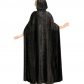 cape velours halloween, cape noire à capuche, cape déguisement halloween, cape carnaval de venise déguisement, cape noire à capuche, cape velours adulte, cape déguisement adulte Cape Noire à Capuche, Velours