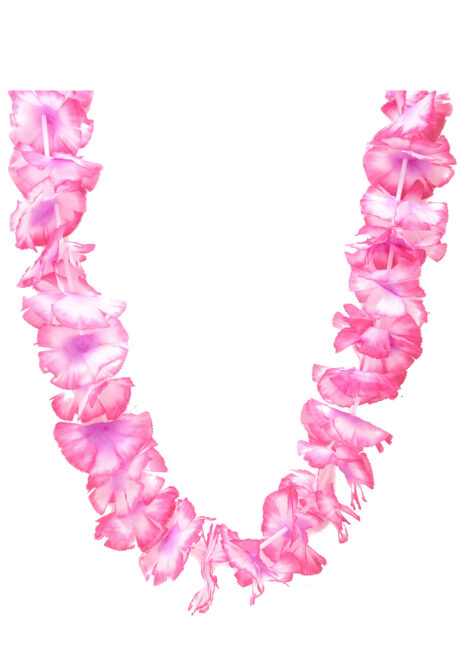 collier de fleurs, collier Hawaï, collier hawaïen, Collier de Fleurs Hawaïen, Rose Clair