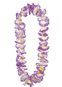 collier hawaïen, collier hawaï, collier de fleurs hawaïen, collier de fleurs hawaï, collier de fleurs hawaïen pas cher, Collier de Fleurs Hawaïen, Violet Coeur Jaune