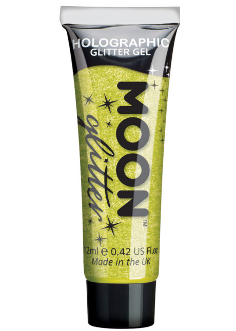 paillettes de maquillage, gel paillettes visage et corps, paillettes maquillage body painting, gel paillettes, Paillettes Jaunes, Holographiques, Gel