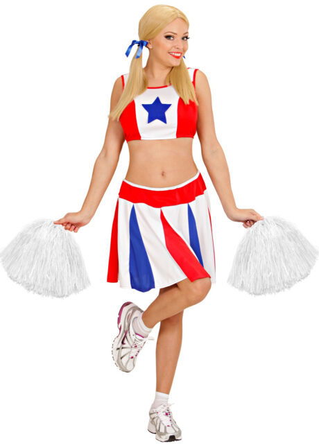 pompon de pom pom girl, pompon de cheerleader, Pompon de Pom Pom Girl, Anneaux, Blanc
