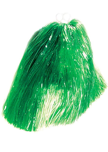 pompon de pom pom girl, pompon de cheerleader, accessoire pom pom girl déguisement, accessoire déguisement pom pom girl, Pompon de Pom Pom Girl, Vert