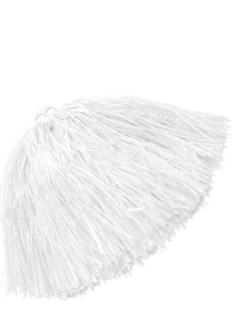 pompon de pom pom girl, pompon de cheerleader, Pompon de Pom Pom Girl, Anneaux, Blanc