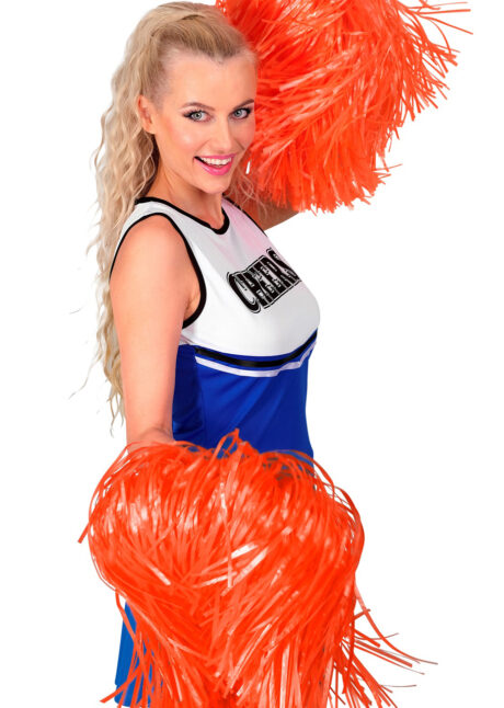 pompon orange cheerleader, pompon cheerleader orange, Pompon de Pom Pom Girl, avec Poignée, Orange