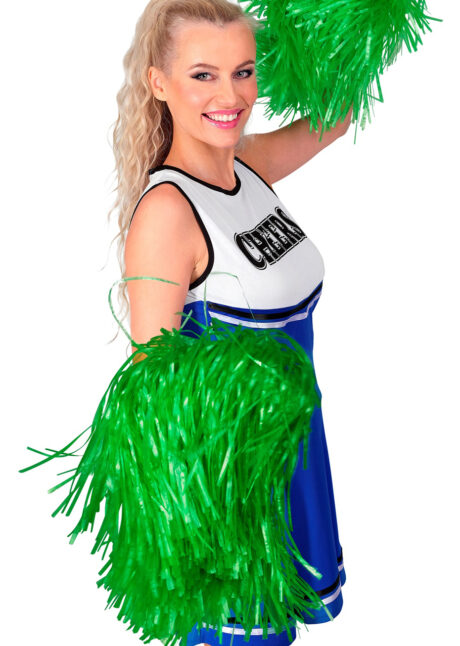 pompon vert de cheerleader, pompon vert, pom pom girl, Pompon de Pom Pom Girl, avec Poignée, Vert