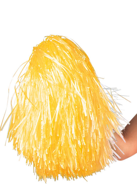 pompon jaune cheerleader, pompon de pompom girl jaune, Pompon de Pom Pom Girl, avec Poignée, Jaune