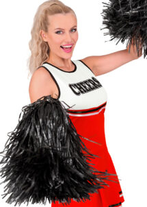 pompon cheerleader noir, pompon noir cheerleader
