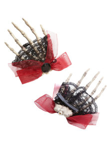 accessoire halloween femme, accessoire cheveux halloween, accessoire femme halloween, barrette halloween, accessoire squelette halloween