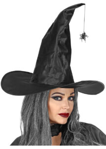 chapeau de sorcière, chapeaux de sorcières halloween, chapeau halloween, Chapeau de Sorcière, Araignée Suspendue