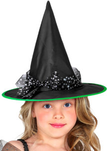 chapeau de sorcière fille, chapeau de sorcière enfant, chapeau halloween