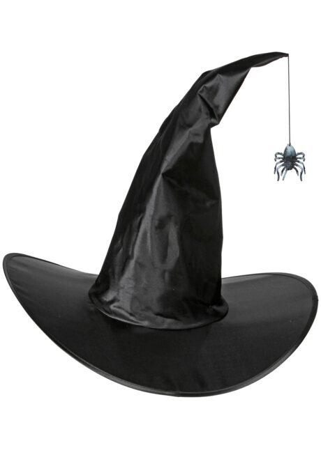chapeau de sorcière, chapeaux de sorcières halloween, chapeau halloween, Chapeau de Sorcière, Araignée Suspendue