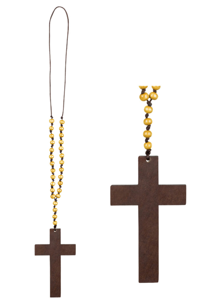 Collier croix de moine or : Deguise-toi, achat de Accessoires