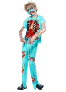 déguisement halloween enfant, déguisement zombie enfant, costume halloween enfant, déguisement chirurgien zombie enfant, déguisement zombie garçon