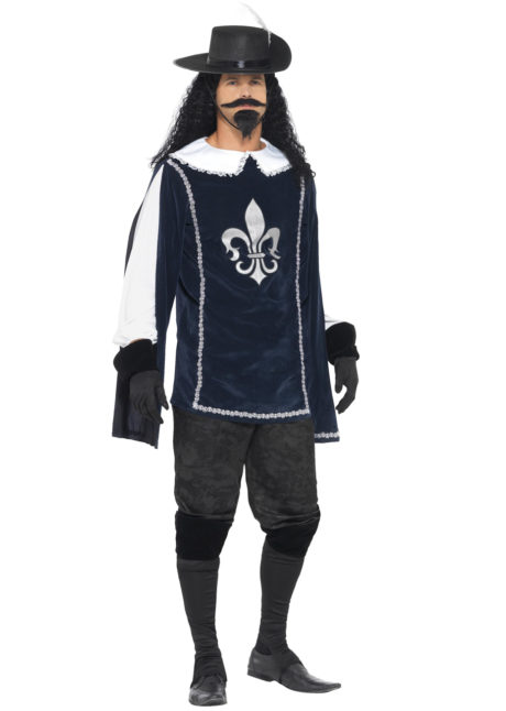 déguisement de mousquetaire, costume mousquetaire homme, tunique mousquetaire adulte, déguisement de mousquetaire, Déguisement de Mousquetaire, avec Accessoires