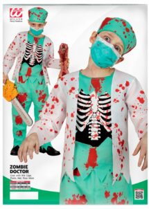 déguisement zombie garçon, déguisement chirurgien zombie garçon, costume docteur zombie enfant, Déguisement de Chirurgien Zombie Garçon