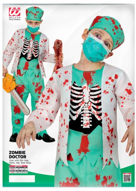 déguisement zombie garçon, déguisement chirurgien zombie garçon, costume docteur zombie enfant, Déguisement de Chirurgien Zombie Garçon