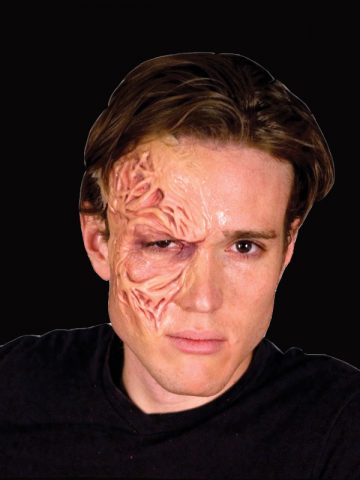 maquillage halloween, fausses blessures halloween, blessures réalistes halloween, maquillage halloween réaliste, blessures halloween réalistes, fausses blessures halloween, effets spéciaux maquillage halloween, blessures cinema secret, maquillage blessure halloween, Blessure Cinema Secrets®, FX, Brûlure Zombie