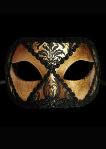 masque vénitien, masque carnaval de Venise, loup vénitien, masque vénitien, masque carnaval de venise, Masque Loup Vénitien, Broccato Doré
