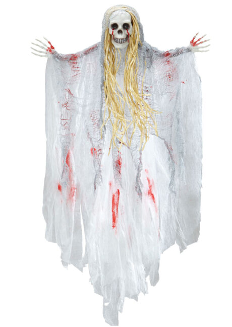 suspension halloween, squelette sanglant halloween, fantôme sanglant, décos halloween, Suspension Fantôme Sanglant, 90 cm
