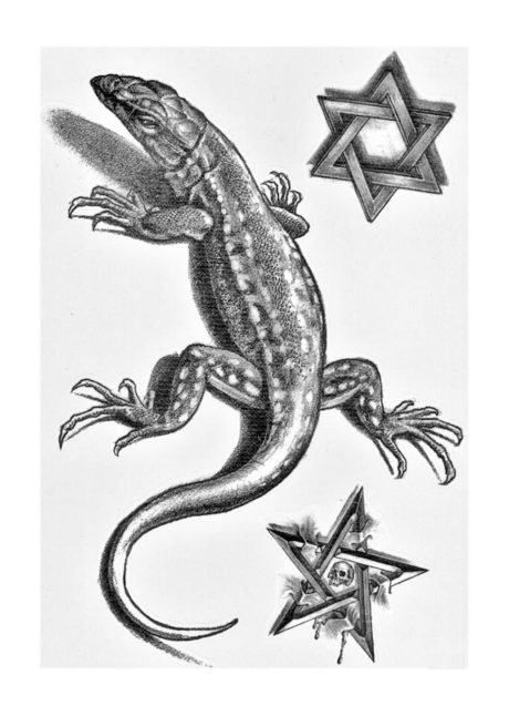 faux tatouages, faux tatouage lézard, tatouage temporaire, Faux Tatouages, Lézard