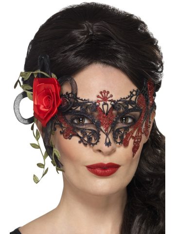 masque squelette mexicain, masque de déguisement, masque mexicain halloween, masque déguisement halloween, accessoire déguisement halloween masque, masque en papier maché, masque dia de la muerte, masque halloween, masque halloween day of death, déguisement jour des morts, masque jour de morts adulte, masque halloween femme Loup Dentelle Métal, Jour des Morts