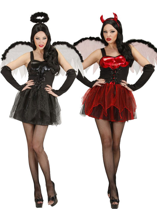 Déguisement Couple de Diablesse et Ange Noir - Aux Feux de la Fête - Paris