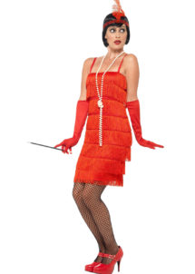 robe charleston déguisement, déguisement charleston, déguisement années 30, robe années 20, costume cabaret, déguisement cabaret femme, déguisement robe charleston, Déguisement Charleston, Flapper Rouge