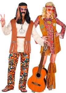déguisement de hippie, costume de hippie couple, duo de hippies, Déguisements Couple, Hippies Années 70