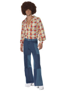 déguisement disco homme, costume disco homme, déguisement disco pour adulte, Déguisement Disco, Rétro Denim 70