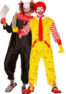 déguisement couple halloween, déguisement clown qui fait peur, déguisement clown halloween, déguisement clown maléfique, costume clown effrayant, déguisement halloween homme, costume halloween homme, déguisement halloween adulte, Déguisements Couple, Clowns Killers